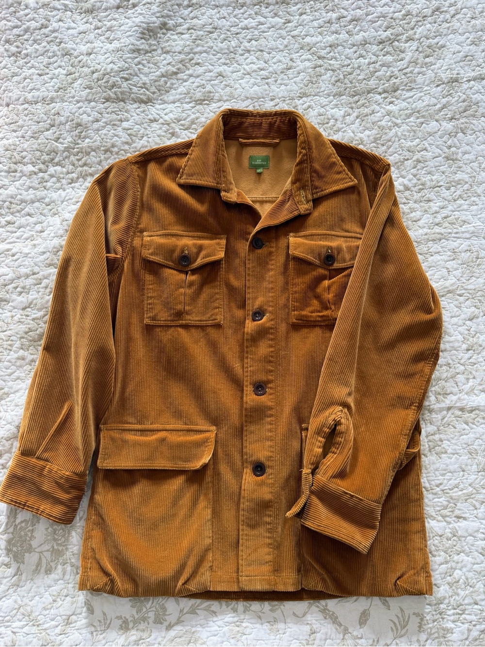 Sid Mashburn Corduroy Field Jacket in Caramel